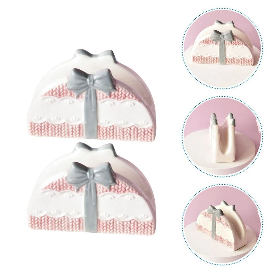  2 Pcs Porta Tovaglioli Da Tavola Tavolo Portatovaglioli Decorazioni Per - Immagine 4 di 4