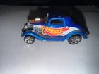 Vintage 1979 Hot Wheels, 1934 Ford 3-Window Coupe Hot Rod, Blue Diecast