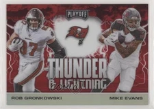 2020 Playoff Thunder and Lightning Red Prizm Rob Gronkowski Mike Evans #TL-6 4l3