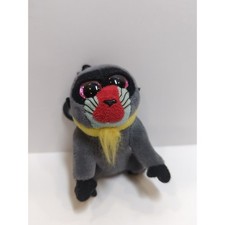 TY Beanie Boos - WASABI the Baboon Glitter Eyes Key Clip Boo Toy Baby