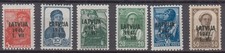 Lettland, Nr. 1-6, postfrisch
