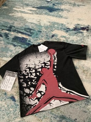 NWT Nike Air Jordan Oversized Reissued Black Big Logo T-Shirt