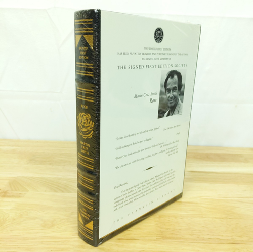 Rose by Martin Cruz Smith (1996, HC) SIGNED 1st Franklin Library Sealed Leather - Imagen 1 de 3