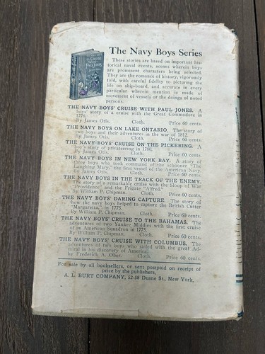 The Navy Boys Cruise on the Pickering 1909 Vintage HC Book James Otis DJ - Foto 3 di 10