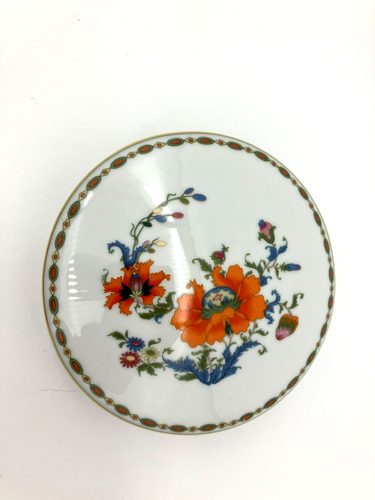 Portagioie vintage Raynaud & Co Limoges Francia porcellana design floreale - Foto 2 di 7