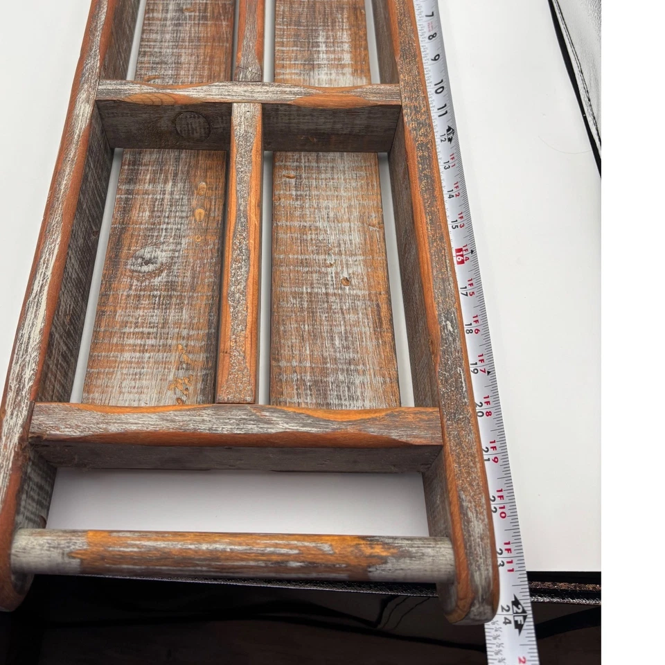 罕见老式狼溪民间艺术墙架架签名乡村农舍装饰 — 第 4/4 张图片