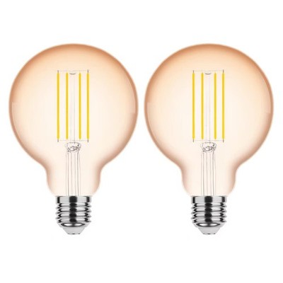 Modee E27 LED Filamentlampe G95 4W 360lm 1800K 2 Stück