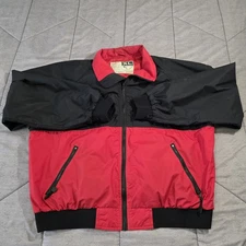 Vintage WearGuard Mens Size XL Nylon Jacket Red Coat Storm Proof Tear Resistant