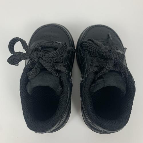 Nike Air Force 1 TD Negro Tenis 314194-903 Niños Pequeños Zapatos Talla 5c - Imagen 9 de 13