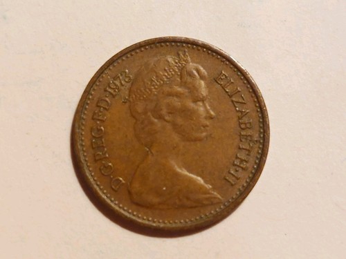 Münze Großbritannien: 1/2 New Penny: Queen Elizabeth II / Krone: 1973 - Bild 1 von 2