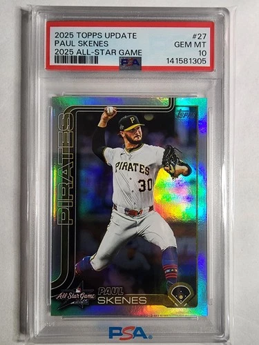 2025 Topps Update Series - 2025 All-Star Game Paul Skenes #ASG-27 PSA 10