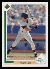 Rico Brogna 1991 Upper Deck #73 Detroit Tigers Baseball Card