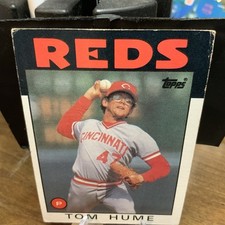 1986 Topps - #573 Tom Hume Cincinnati Reds MLB Baseball Card