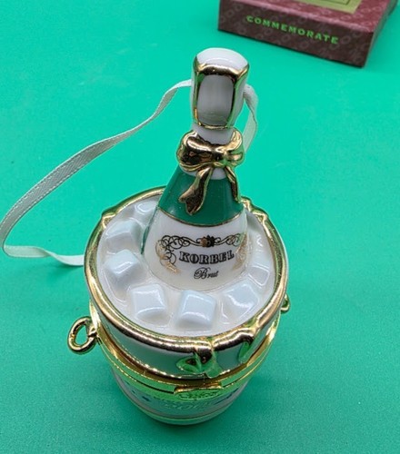 Lenox Collezione Decorazione Natalizia Celebrare 2000 Bottiglia Champagne Scatola Originale - Foto 5 di 7