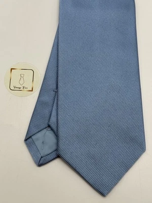 E.Marinella Silk Tie Blue Plain Color Pattern Classic Made in Italy - Bild 1 von 4