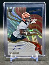 2025 Panini Revolution Tahj Brooks rookie AUTO RC Red Swirl Autograph
