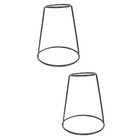  2 Pieces Ornaments for Shelves Geometric Vase Flower Arrangement Holder Frame