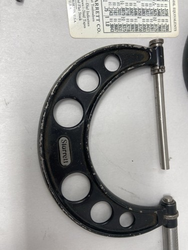 Starrett Number No. 436 Outside Micrometer 2 Piece Set 1 -3” & No. 224 0-4” - Picture 2 of 7