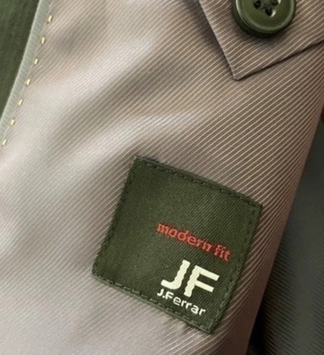 J. Ferrar Modern Fit Black Stripe Pattern Blazer Sport Coat Suit Jacket - 44S - Picture 7 of 12