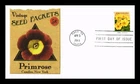 US COVER PRIMROSE VINTAGE SEED PACKETS FIRST DAY ISSUE FLEETWOOD