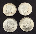 1964 Kennedy Half Dollars-90% Silver-(Lot Of 4 Coins)