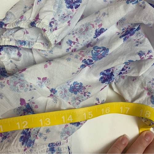 Love Shack ausgefallenes Damen kleines weißes Blumen Maxikleid Stufen Ziel lila Doen - Bild 11 von 13