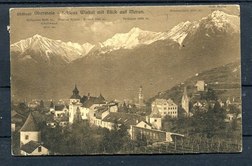 AUSTRIA 1908 postc. OBERMAIS canc. ALA - KUFSTEIN 176 uds. a Obermais - Imagen 1 de 3