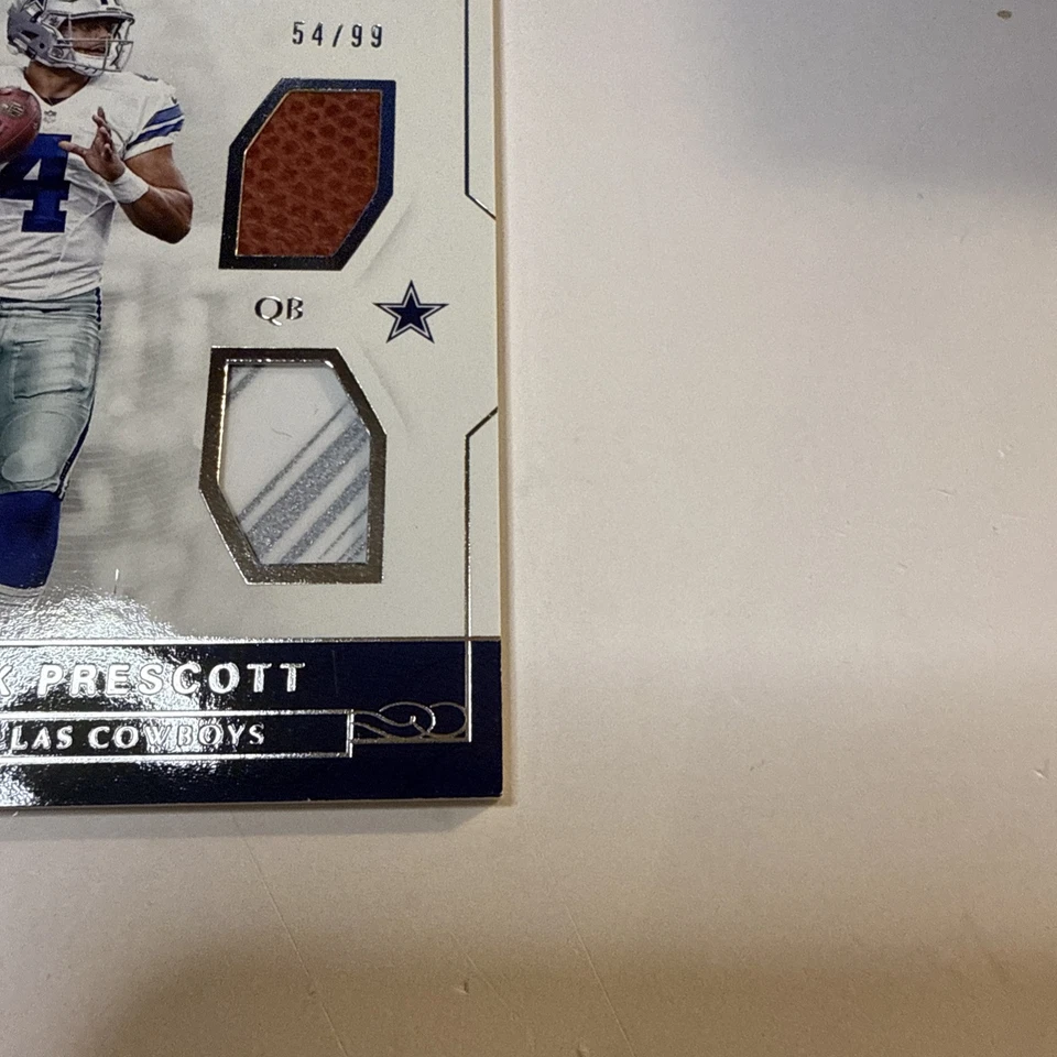 DAK PRESCOTT 2016 NATIONAL TREASURES DUAL PATCH RC ROOKIE 54/99 - Image 2 of 4