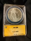 1880-CC Morgan Silver Dollar $1 ANACS MS64 Carson City Cert #4743973