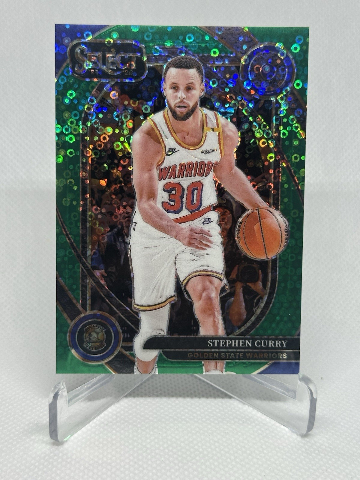 2024-25 Panini Select H2 Stephen Curry Courtside Green Disco /5