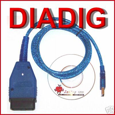 AutoDia K409 Interface USB VAG KKL OBD 2 VW Audi Seat Skoda Diagnose Software - Bild 1 von 1