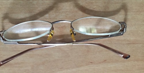 'MERCURY' SIGNATURE eyeglass - brown Frame, Half-Rim -Metal Wire-SHIPS ASAP - Picture 3 of 12