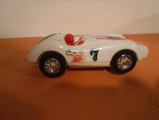 VINTAGE SLOT CAR RACING ELDON 1:32 SCALE  CAR WHITE RACING #7