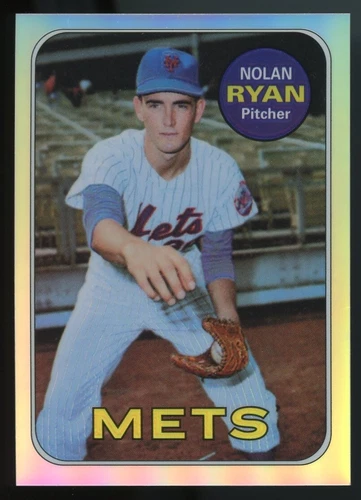 1999 Topps Finest Nolan Ryan #2 Refractor 1969 New York Mets HOF