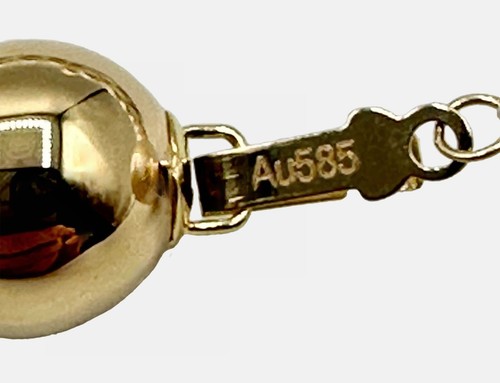 Gorgeous 12-13 mm South Sea White Saltwater Pearl Necklace 14kt Solid Gold clips - Picture 8 of 10