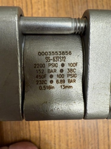SWAGELOK 3/4" SS-63TS12 BALL VALVE - Picture 5 of 7