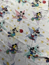 Vintage Dundee Disney Babies Crib Fitted Sheets Set Of 2 Mickey Minnie Mouse EUC