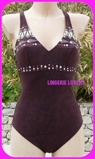 Maillot de bain 1 pièce de RASUREL pearl (dégriffé) 2C/85C/70C marron neuf