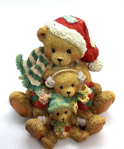 Enesco 1992 Cherished Teddies Theodore Samantha & Tyler Friendship Weather Storm - Picture 5 of 10