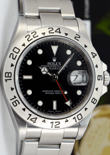 ROLEX - Rehaut 40mm Stainless Steel Explorer II Black Dial 16570 - SANT BLANC - Bild 4 von 10