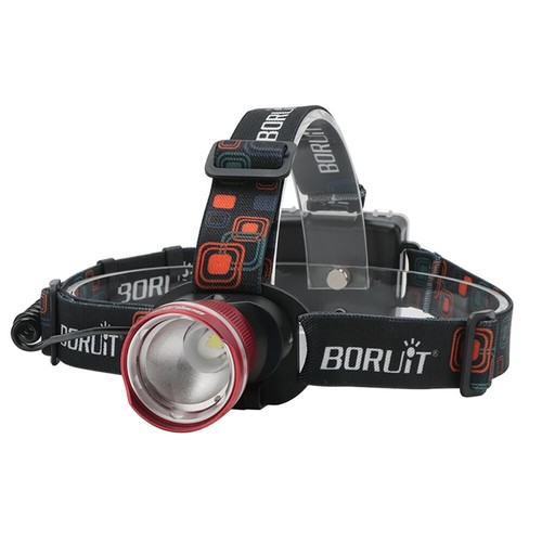 Nuevo BORUiT Faro Recargable 1000LM T6 LED Cabeza Antorcha Faro Linterna - Imagen 13 de 13