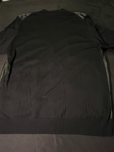 BRAND NEW LANVIN CARDIGAN BUTTON UP PYTHON SNAKE LIKE POLO SWEATER XL BUT FITS L - Picture 19 of 24