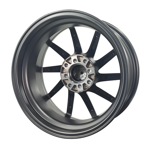 16X 7 Inch Gunmetal Machined Face Alloy Wheels Rim 4*100/114.3 Wheel 4 Lug ET 17 - Picture 3 of 6