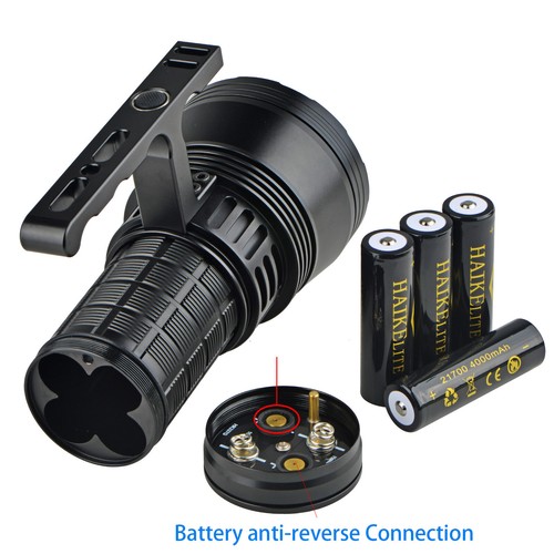 Haikelite HK08 100W High Power Flashlight 60000 Lumen 1340m Range USB Charging - Picture 25 of 31