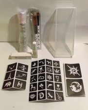 12 Colors Powder Temporary Shimmer Glitter Tattoo Kit for Body Art Design