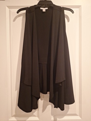 Ladies Coldwater Creek Black Dressy Vest. Sz 2X