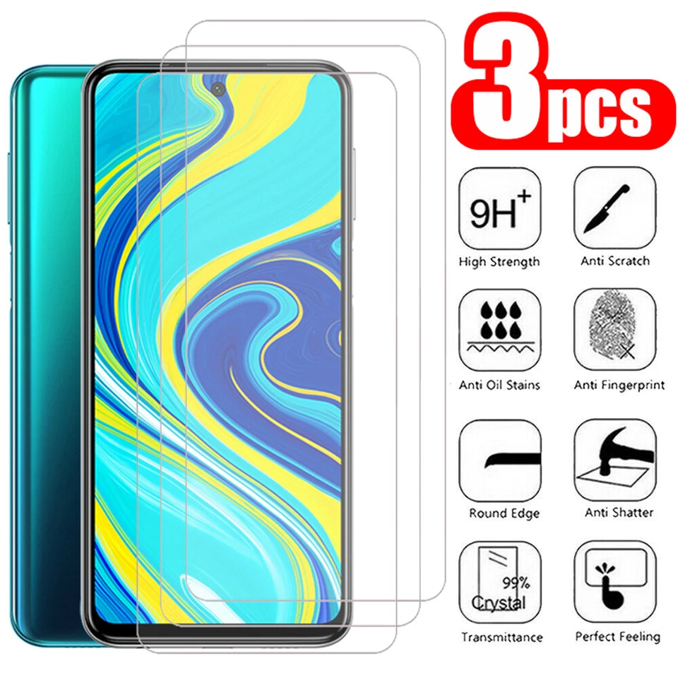 Pack de 3 protectores de pantalla de cristal templado para Xiaomi Redmi Note 10 Pro 10S 9S 9 8 7 Foto 3 de 4