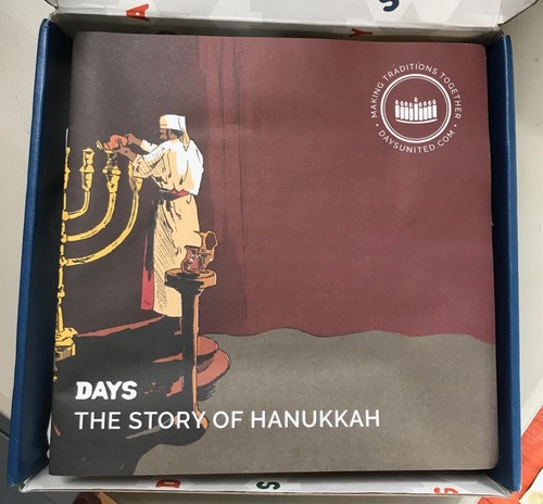 Days United Hanukka Celebrate Traditions Stone Age Menorah Holiday Crafts NEW - Picture 5 of 13