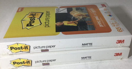 Post It Picture Picture Paper 4x6 Matte Sticky Non Glare 2 Packs 65 Sheets Each - Picture 3 of 3