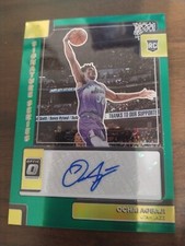 2022-23 Panini Donruss Optic - Signature Series Green Prizm #SS-OCA Ochai Agbaji